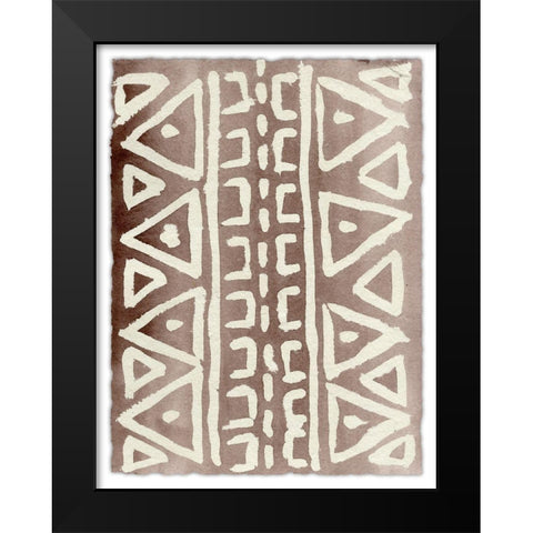 Ancestral Marks VIII Black Modern Wood Framed Art Print by Moore, Regina