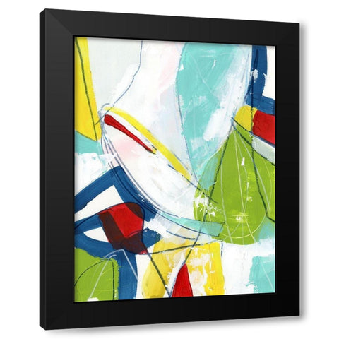 Camera Shy I Black Modern Wood Framed Art Print by Vess, June Erica