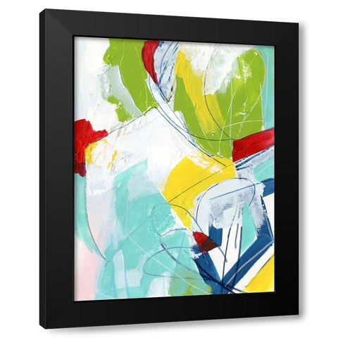 Camera Shy II Black Modern Wood Framed Art Print by Vess, June Erica