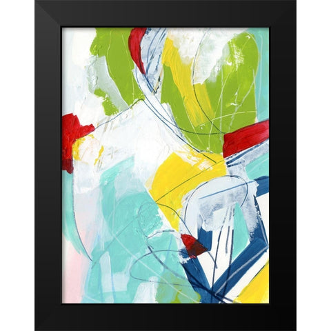 Camera Shy II Black Modern Wood Framed Art Print by Vess, June Erica
