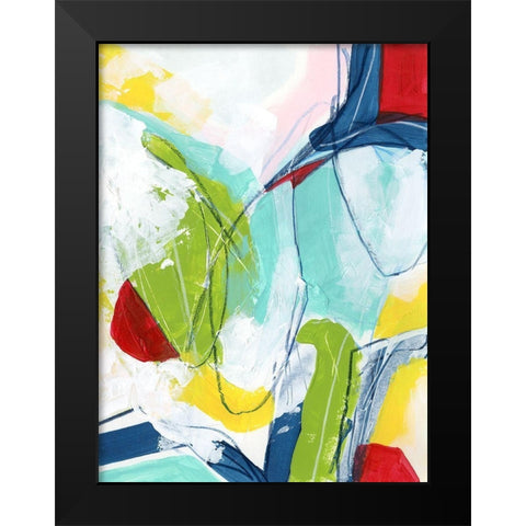 Camera Shy III Black Modern Wood Framed Art Print by Vess, June Erica