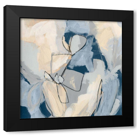 Blossom and Bliss I Black Modern Wood Framed Art Print with Double Matting by Vess, June Erica