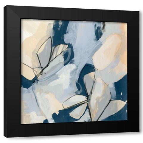Blossom and Bliss III Black Modern Wood Framed Art Print by Vess, June Erica