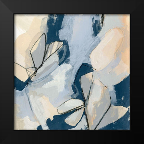 Blossom and Bliss III Black Modern Wood Framed Art Print by Vess, June Erica