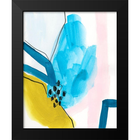 Pattern Mingle IV Black Modern Wood Framed Art Print by Vess, June Erica
