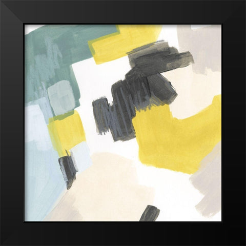 Dapple II Black Modern Wood Framed Art Print by Vess, June Erica
