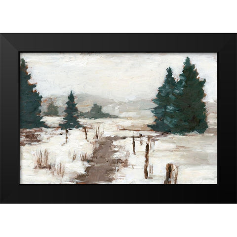 Melting Snow II Black Modern Wood Framed Art Print by Harper, Ethan