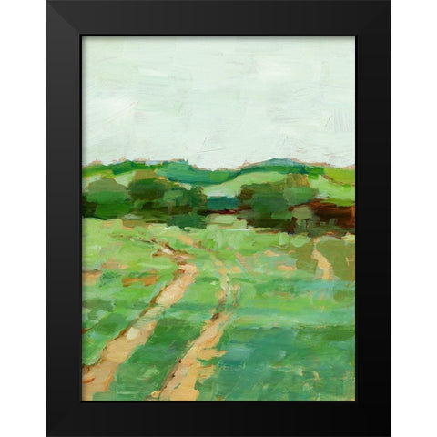 Farm Road II Black Modern Wood Framed Art Print by Harper, Ethan