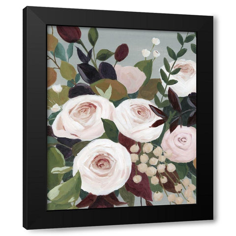 Bohemian Blooms I Black Modern Wood Framed Art Print by Popp, Grace