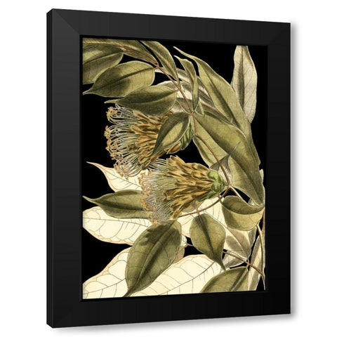 Tranquil Tropical Leaves VI Black Modern Wood Framed Art Print with Double Matting by Vision Studio