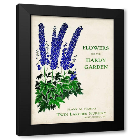 Antique Seed Packets II Black Modern Wood Framed Art Print by Unknown