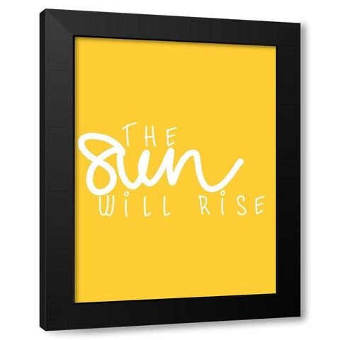 Sun I Black Modern Wood Framed Art Print by Hambly, Anna