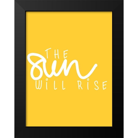 Sun I Black Modern Wood Framed Art Print by Hambly, Anna