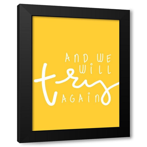 Sun II Black Modern Wood Framed Art Print with Double Matting by Hambly, Anna