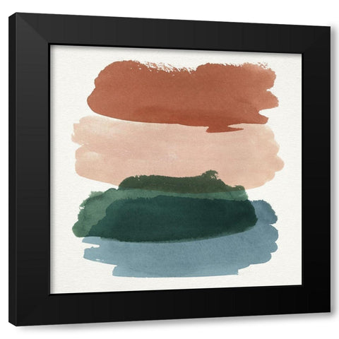 Land Meets Sea I Black Modern Wood Framed Art Print with Double Matting by Barnes, Victoria