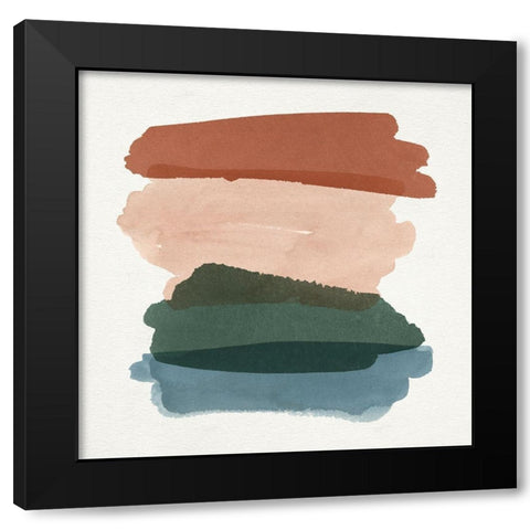 Land Meets Sea II Black Modern Wood Framed Art Print with Double Matting by Barnes, Victoria