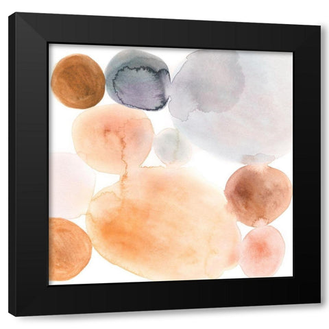 Marble Wash I Black Modern Wood Framed Art Print with Double Matting by Barnes, Victoria