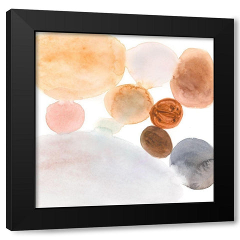 Marble Wash II Black Modern Wood Framed Art Print with Double Matting by Barnes, Victoria