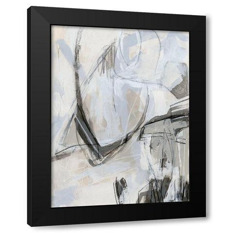 Neutral Boundary I Black Modern Wood Framed Art Print by Vess, June Erica