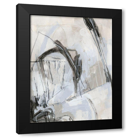 Neutral Boundary II Black Modern Wood Framed Art Print with Double Matting by Vess, June Erica