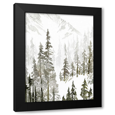 Continental Divide I Black Modern Wood Framed Art Print by Green, Jacob