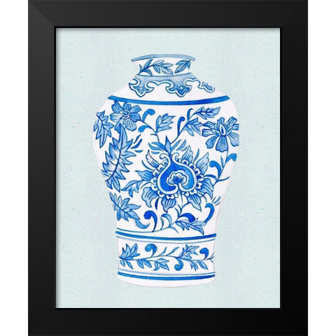 Qing Vase II Black Modern Wood Framed Art Print by Wang, Melissa