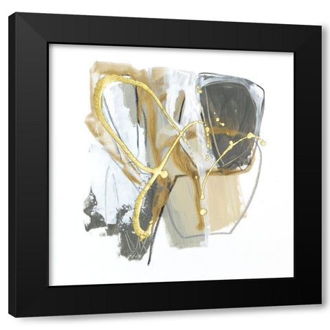 Metallurgy I Black Modern Wood Framed Art Print by Vess, June Erica