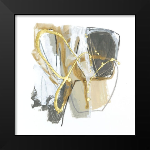 Metallurgy I Black Modern Wood Framed Art Print by Vess, June Erica