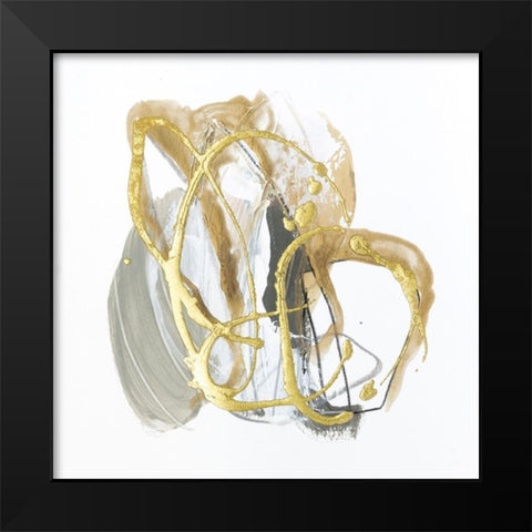 Metallurgy IV Black Modern Wood Framed Art Print by Vess, June Erica