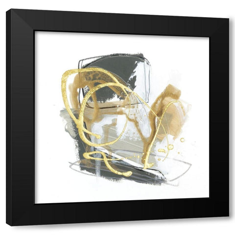 Metallurgy V Black Modern Wood Framed Art Print with Double Matting by Vess, June Erica