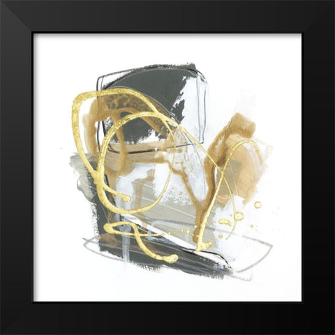 Metallurgy V Black Modern Wood Framed Art Print by Vess, June Erica
