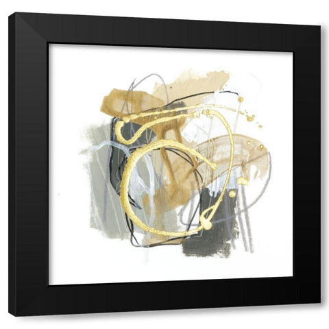 Metallurgy VII Black Modern Wood Framed Art Print with Double Matting by Vess, June Erica