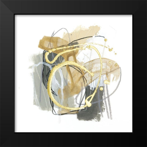 Metallurgy VII Black Modern Wood Framed Art Print by Vess, June Erica