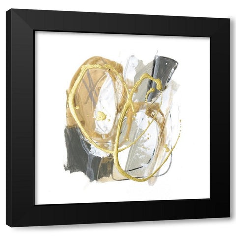 Metallurgy VIII Black Modern Wood Framed Art Print by Vess, June Erica