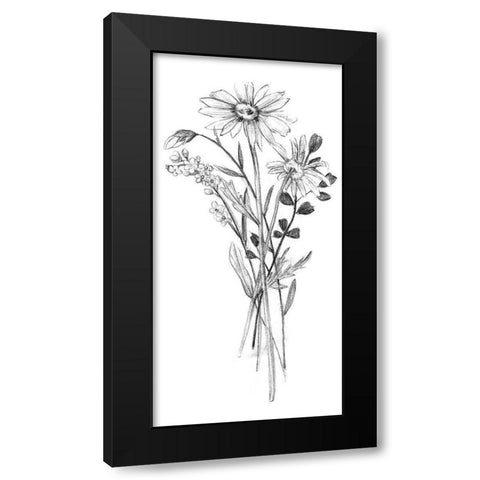 Hiding I Black Modern Wood Framed Art Print with Double Matting by Wang, Melissa