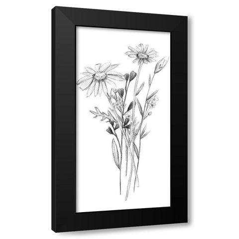 Hiding II Black Modern Wood Framed Art Print with Double Matting by Wang, Melissa