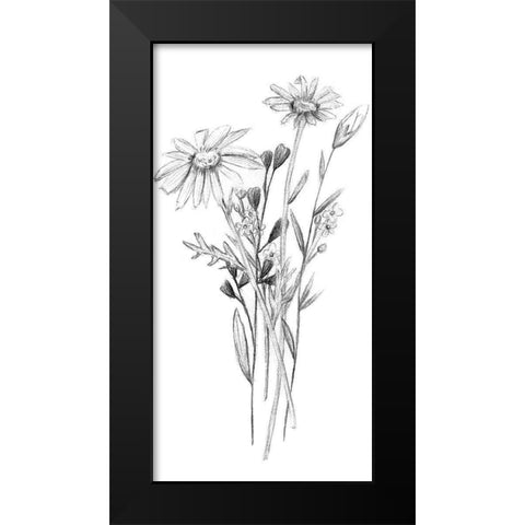 Hiding II Black Modern Wood Framed Art Print by Wang, Melissa