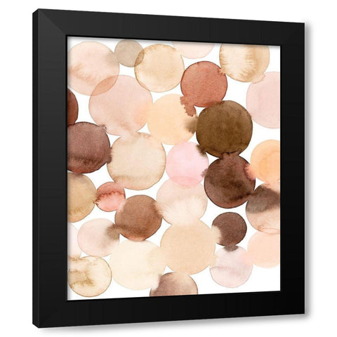 Speckled Clay I Black Modern Wood Framed Art Print with Double Matting by Popp, Grace