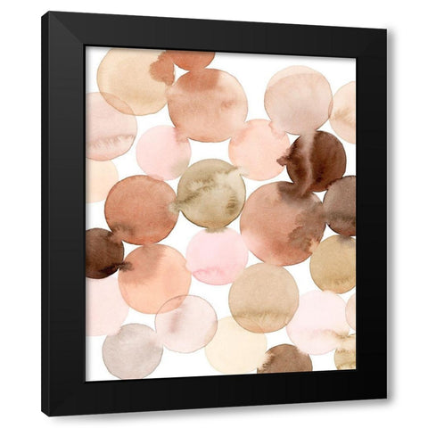 Speckled Clay II Black Modern Wood Framed Art Print with Double Matting by Popp, Grace