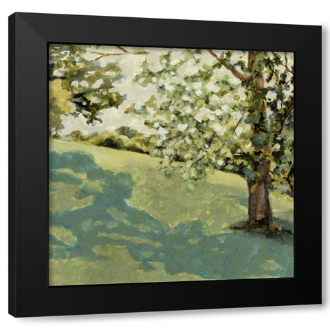 Sun Patch II Black Modern Wood Framed Art Print with Double Matting by Barnes, Victoria
