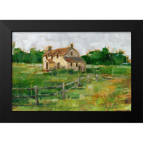 Countryside Home II Black Modern Wood Framed Art Print by Harper, Ethan