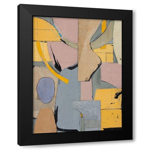 Jetsam Black Modern Wood Framed Art Print by Delamater, Rob