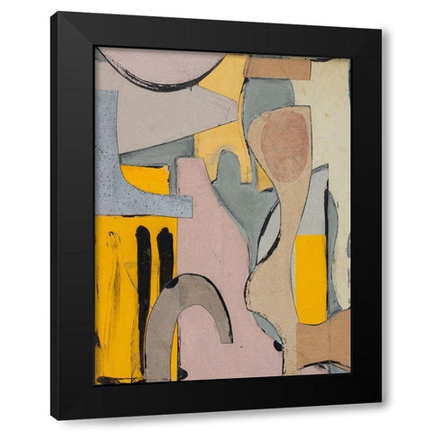 Flotsam Black Modern Wood Framed Art Print by Delamater, Rob
