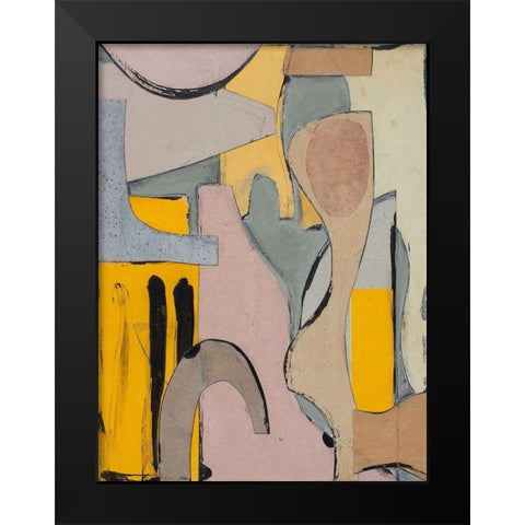 Flotsam Black Modern Wood Framed Art Print by Delamater, Rob