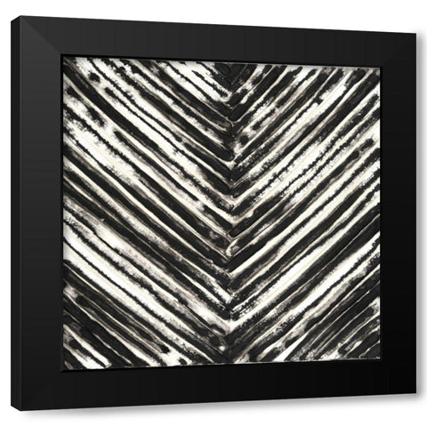 Slats I Black Modern Wood Framed Art Print with Double Matting by Guthrie, Jenna