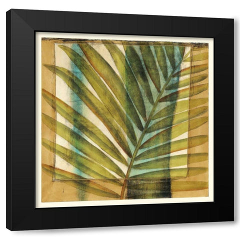 Seaside Palms II Black Modern Wood Framed Art Print by Jennifer Goldbergrer