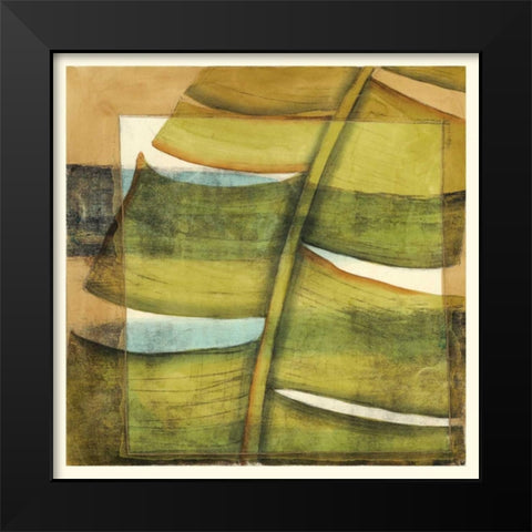 Seaside Palms IV Black Modern Wood Framed Art Print by Jennifer Goldbergrer