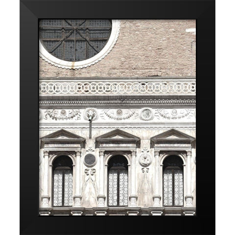 Venetian Facade Photos I Black Modern Wood Framed Art Print by Chandler, Sharon