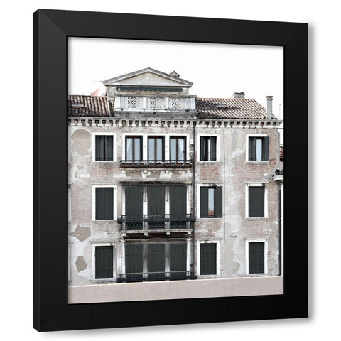 Venetian Facade Photos II Black Modern Wood Framed Art Print with Double Matting by Chandler, Sharon