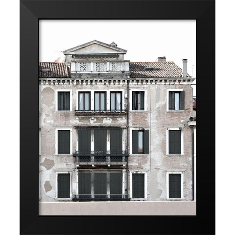 Venetian Facade Photos II Black Modern Wood Framed Art Print by Chandler, Sharon